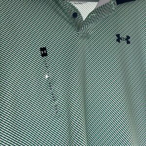 Under Armour Navy and Green Performance Polo